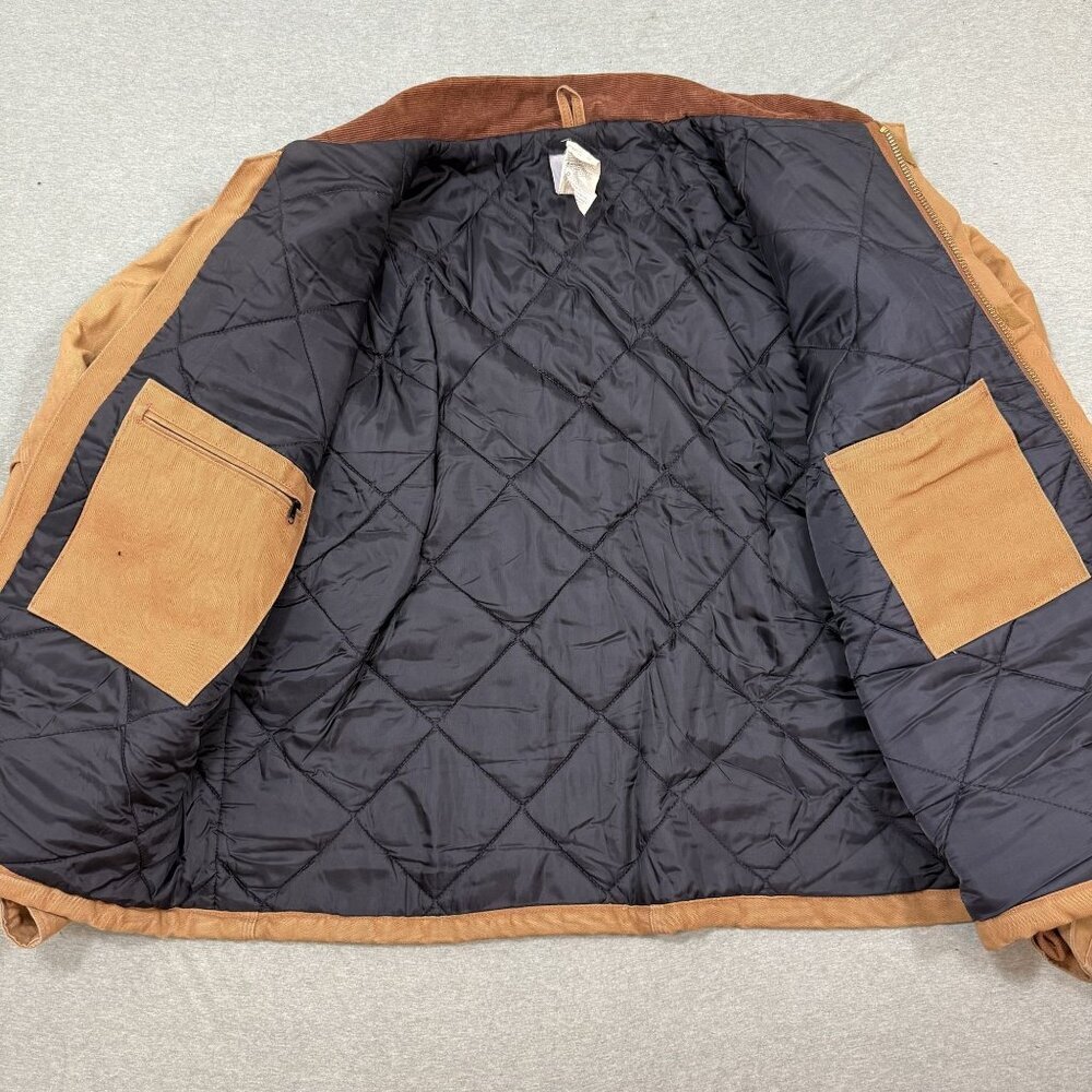 Carhartt J02 Brown Jacket Men's Tall 54 Heritage Utility Heavy Duty Workwear - Picture 7 of 13